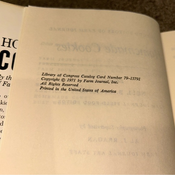 Homemade Cookies Farm Journal Editors Vintage 1971 Cookbook - Picture 3 of 14